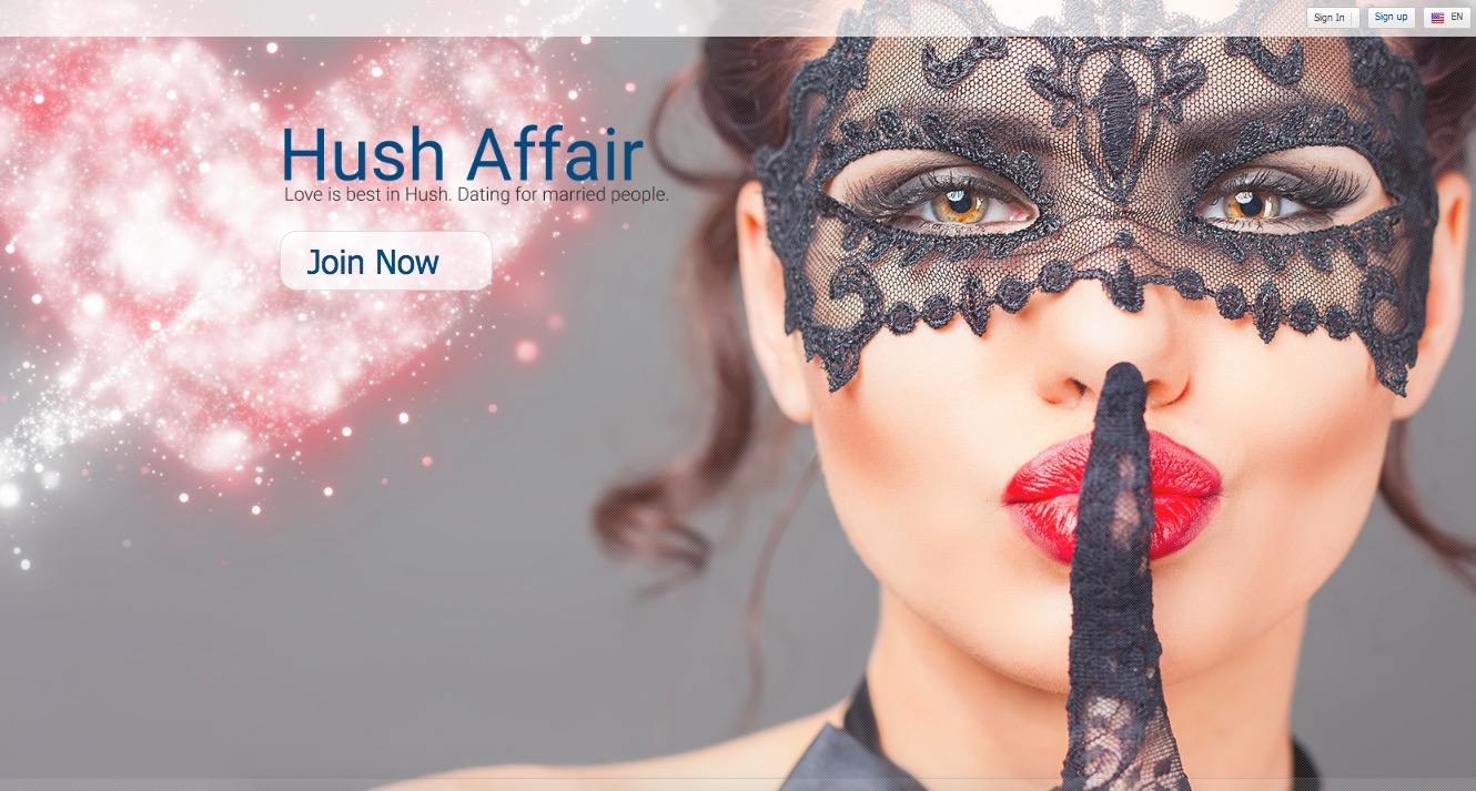 HushAffairs main page
